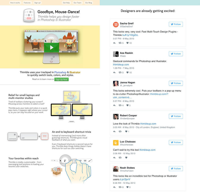Thimble's First Teaser Site